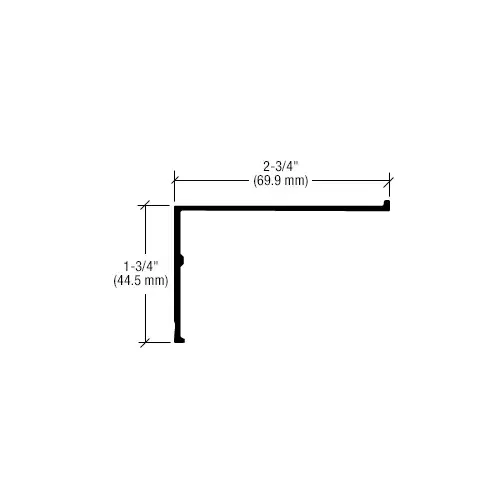 White KYNAR Paint 1-3/4" x 2-3/4" Molding - 21'-2" White KYNAR Paint 1-3/4" x 2-3/4" Molding - 21'-2"