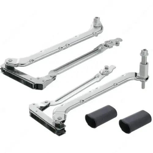 Aventos HL Lever Arm Assembly Set, Nickel-Plated, Cabinet Height 457mm, 587mm