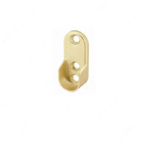 Oval Supports-Screw-In, Zamac Material, 25/32" Width, 1-3/4" Height, Matte Brass Finish Oval Supports-Screw-In, Zamac Material, 25/32" Width, 1-3/4" Height, Matte Brass Finish
