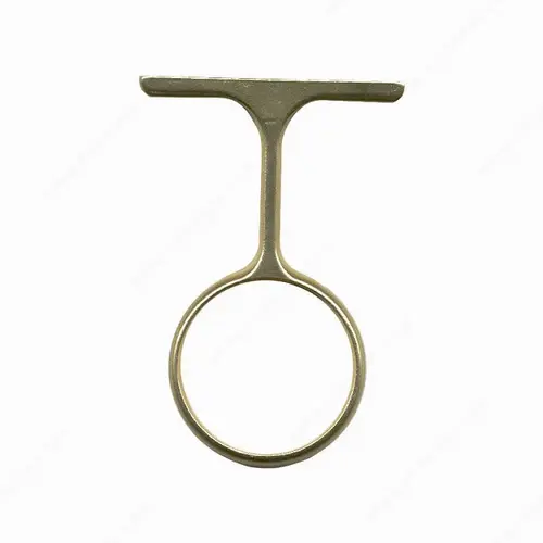 Round Supports, Zamac Material, 1-5/16" Diameter, Central Support Type, Screw Mount Installation, Matte Brass Finish