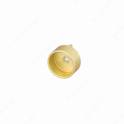 Closet Rod Support, Zamac Material, 1-5/16" Diameter, Closed Support Type, Matte Brass Finish, Wardrobe Hardware Component