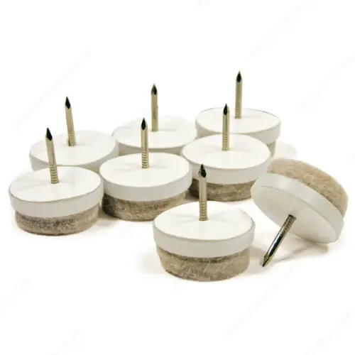 Heavy-Duty Ferrule Round Felt Glides