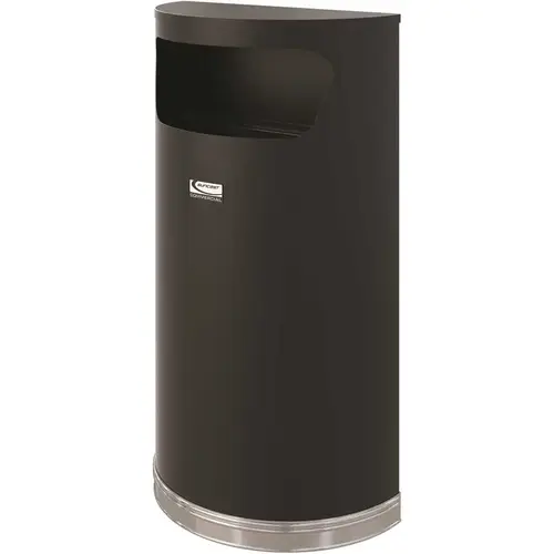 Half Round Metal Trash Can Half Round Metal Trash Can