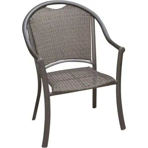 Livingston Commercial Woven Dining Chair Gunmetal Livingston Commercial Woven Dining Chair Gunmetal