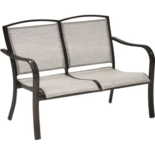Richmond Commercial Sling Aluminum Chat Sling Loveseat Gunmetal Richmond Commercial Sling Aluminum Chat Sling Loveseat Gunmetal