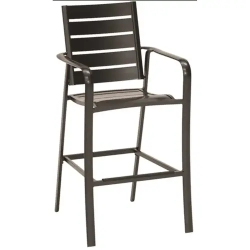 Fairhill Counter-Height Aluminum Slat High-Top Dining Chair