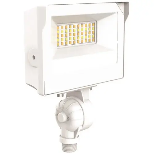 Versaflood Light With Photocell, Small, 2000 Lumens, Select Cct, White Versaflood Light With Photocell, Small, 2000 Lumens, Select Cct, White