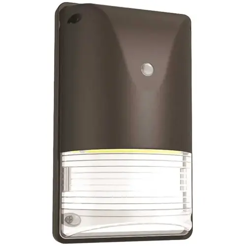 Security Wallpack With Photocell, 1800-4050 Lumens, Select Cct, Bronze