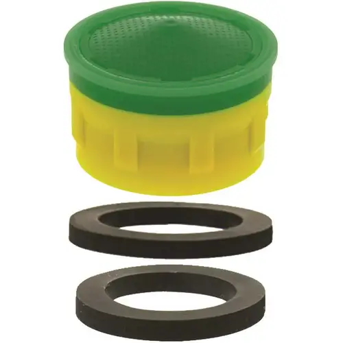 1.5gpm Clinic Laminar Aerator Yellow Insert With Washers