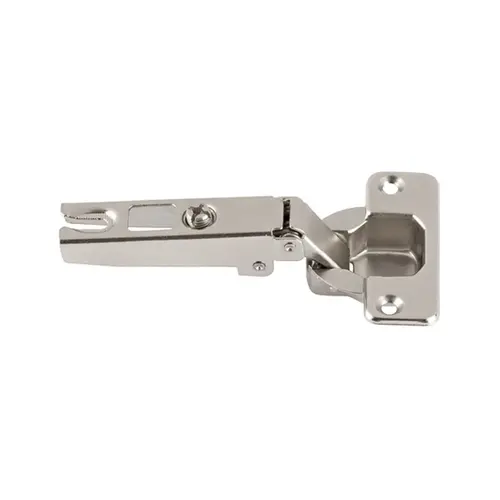 Slide-On Concealed Hinge, Hafele Metalla A 110 degree , full overlay mounting For standard application, Drilling pattern 45/9.5 Nickel plated