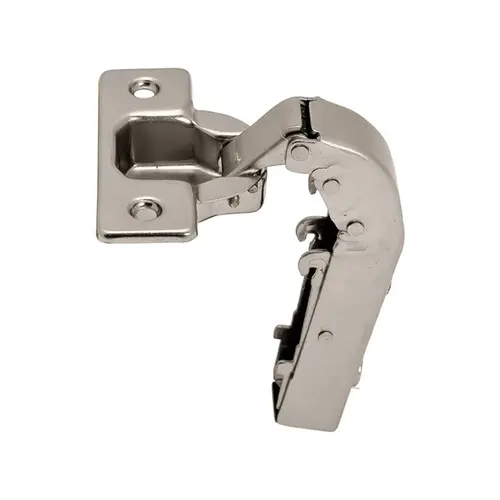 Blind Corner Clip-On Hinge, Opening Angle 92 degree , Inset Overlay Self-close Cup: nickel plated