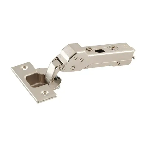 Concealed Corner Hinge, Grass TIOMOS, 110 degree Opening Angle, Overlay Mounting With soft closing mechanism Soft-close, screw-on, model F028138533223 Nickel plated
