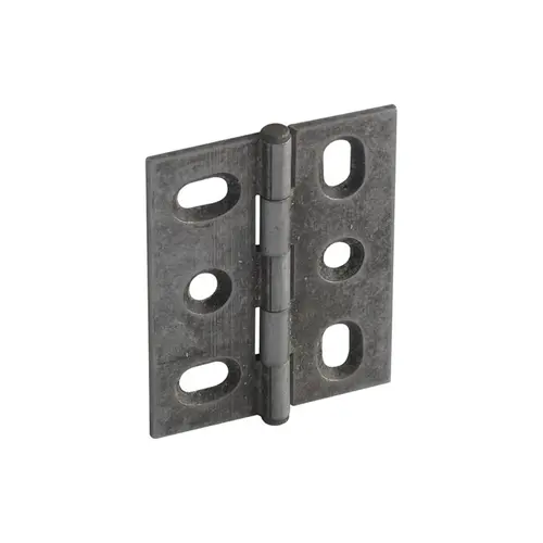Decorative Butt Hinge, Mortise, Button Finial ELITE Solid Brass Hinge, Pewter tin plated