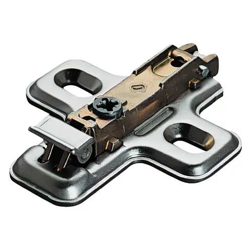 Clip Mounting Plate, Salice, without Pre-Installed Mounting Screws 3 mm BAV3L39F quick fixing system, fixing with chipboard screws, depth adjustable via eccentric, 3 mm, BAV3L39F, steel Nickel plated Clip Mounting Plate, Salice, without Pre-Installed Mounting Screws 3 mm BAV3L39F quick fixing system, fixing with chipboard screws, depth adjustable via eccentric, 3 mm, BAV3L39F, steel Nickel plated