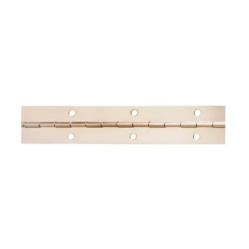 Piano Hinge, 72" Steel For furniture, cabinetry, and marine applications, width: 1 1/2", nickel