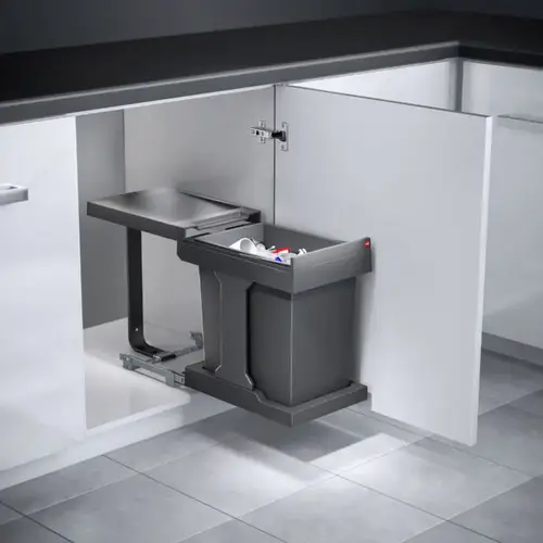 Bottom Mount Pull-Out Waste Container