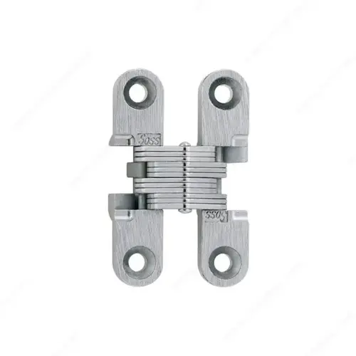 Concealed Steel Hinge - Model #101 Pair Satin Chrome