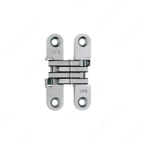 Concealed Steel Hinge - Model #204 Pair Satin Chrome