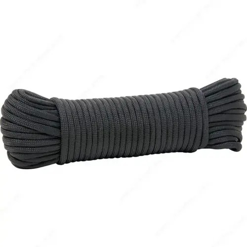 Paracord 550 Diamond Braid Nylon Rope Black Paracord 550 Diamond Braid Nylon Rope Black
