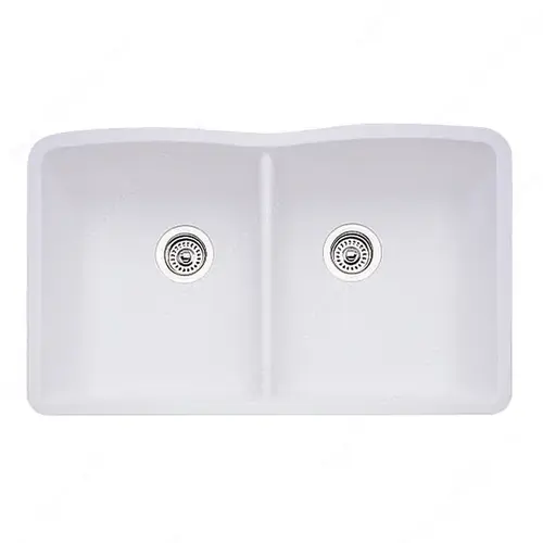 Sink - Diamond U 2 (Double) White
