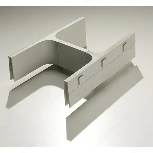 Modular Organizer for Banio Vanity Drawers Silver Gray Modular Organizer for Banio Vanity Drawers Silver Gray