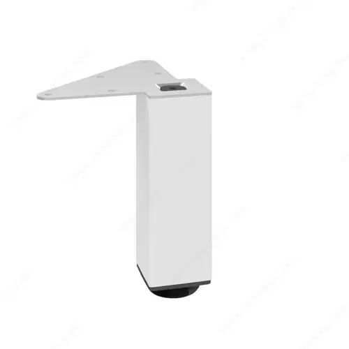 Adjustable Furniture Leg - 555 Matte White - pack of 4 Adjustable Furniture Leg - 555 Matte White - pack of 4