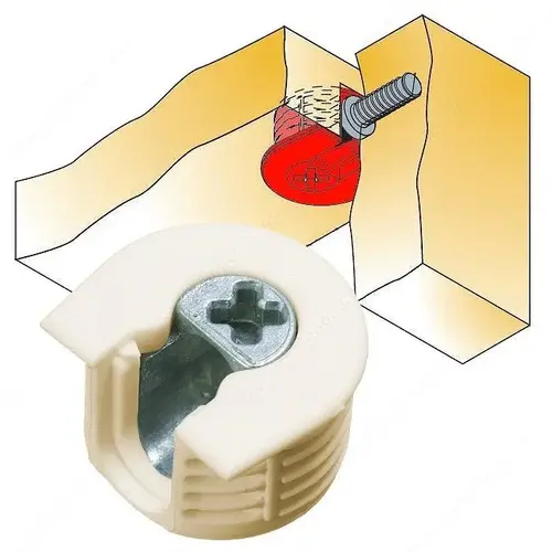Knock-in Housing Non-Outrigger Side-Insertion Almond Knock-in Housing Non-Outrigger Side-Insertion Almond