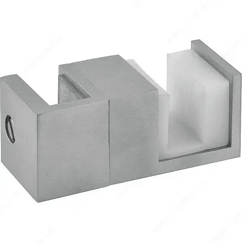 Floor Door Guide for Sliding Door System Aqua01 Brushed Nickel