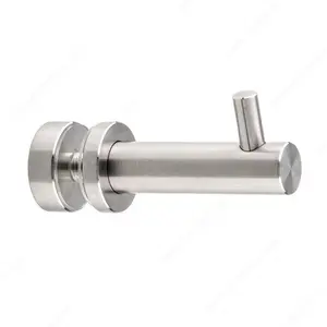 Riveo 705RH10450170 Through Glass Robe Hook Brushed Stainless Steel