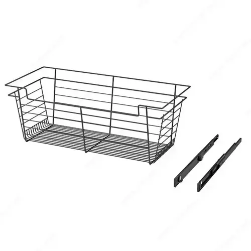 Design-R Pull-Out Wire Basket Matte Black
