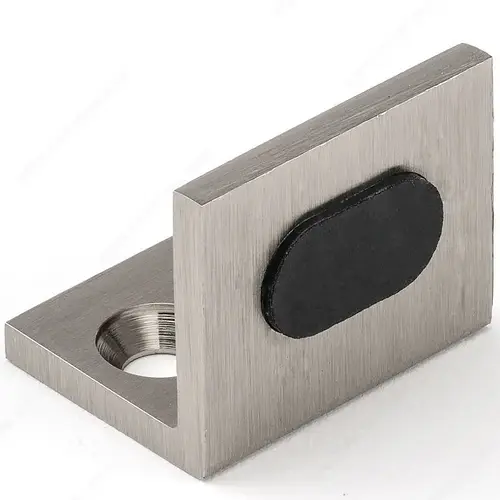 Floor Mount Glass Door Stopper Brushed Nickel