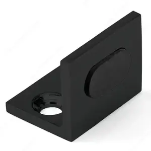 Riveo 87DSP26900 Floor Mount Glass Door Stopper Matte Black