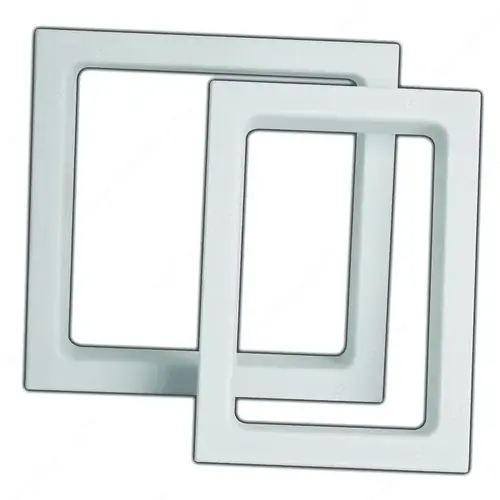 Double Electric Trim Rings White