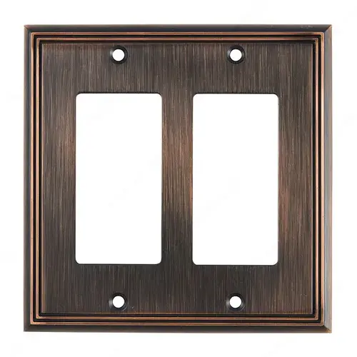 Switch plate 2 Decora - Contemporary Style Brushed Oil-Rubbed Bronze Switch plate 2 Decora - Contemporary Style Brushed Oil-Rubbed Bronze
