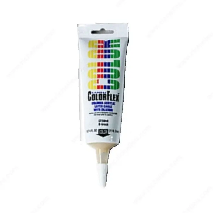 Richelieu Hardware ColorFlex Custom Colored Acrylic Latex Caulk with Silicone - Weight: 10.5 oz Dolphin CF819810 Richelieu Hardware ColorFlex Custom Colored Acrylic Latex Caulk with Silicone - Weight: 10.5 oz Dolphin CF819810