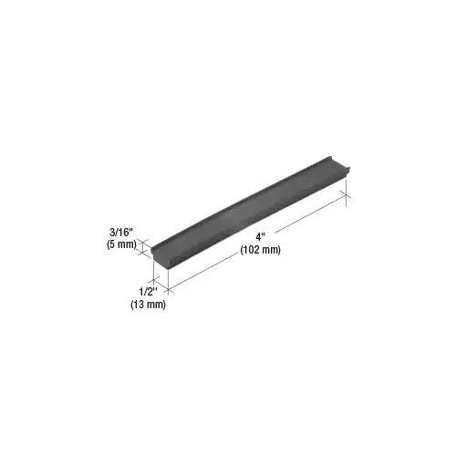 EPDM 4" Setting Block for Bulkhead S425 with 1/4" Glazing- 100/Pk Black EPDM 4" Setting Block for Bulkhead S425 with 1/4" Glazing- 100/Pk Black