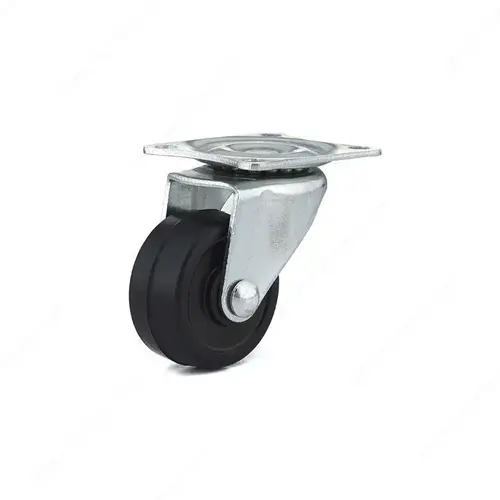 Industrial Black General-Duty Rubber Casters Industrial Black General-Duty Rubber Casters