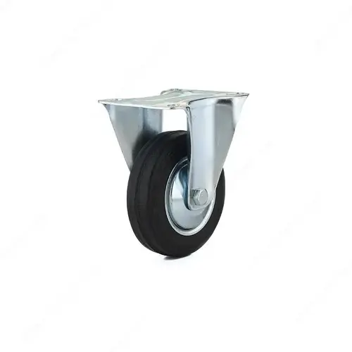 Black Rubber Casters - Medium-Duty Use Black Rubber Casters - Medium-Duty Use