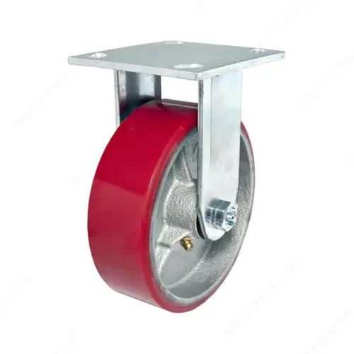 Heavy-Duty Mold-On Polyurethane Industrial Casters with Plate Heavy-Duty Mold-On Polyurethane Industrial Casters with Plate