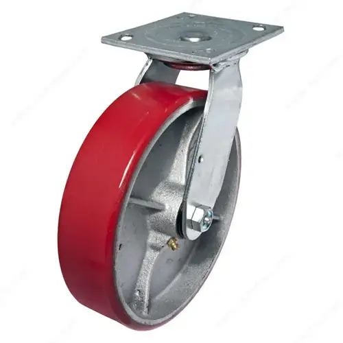 Heavy-Duty Mold-On Polyurethane Industrial Casters with Plate Heavy-Duty Mold-On Polyurethane Industrial Casters with Plate