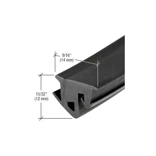 Black 9/16" EPDM Storefront Gasket - 250'250' Roll