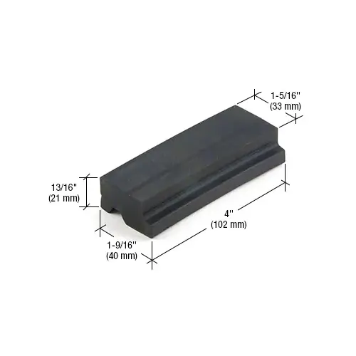 4" Setting Block for 1-5/16" Glazing- 100/Pk Black