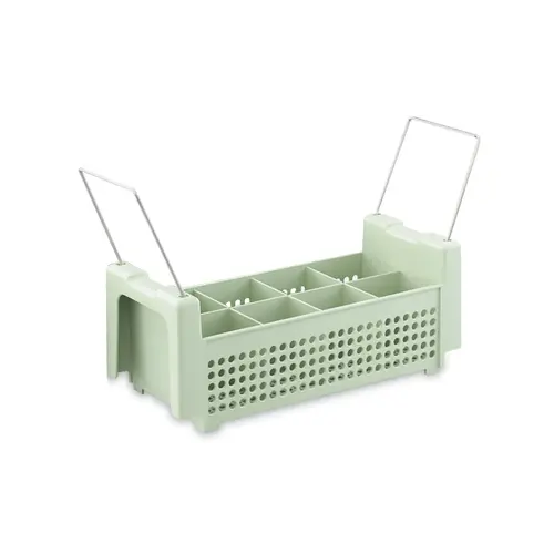 FLATWARE BASKET 8 COMPARTMENT GREEN FLATWARE BASKET 8 COMPARTMENT GREEN