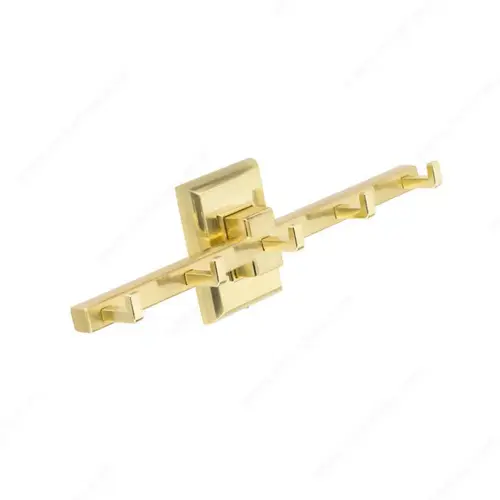 Modern Lateral Metal Multipurpose Hook - 88845 Satin Brass Modern Lateral Metal Multipurpose Hook - 88845 Satin Brass