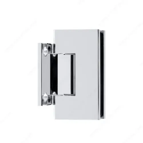 Pro Square Heavy-Duty GTW Hinge w/ Short Back Plate Bright Polished Chrome