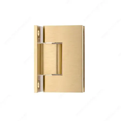 Pro Square GTW Hinge w/ Full Backplate Satin Brass