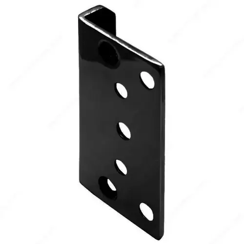 Polaris Glass-to-Square Post Bracket Satin Black Polaris Glass-to-Square Post Bracket Satin Black