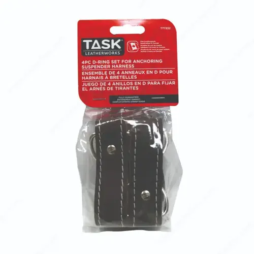Heavy duty leather belt loop with d-ring ideal for attaching suspender harness to workbelt Heavy duty leather belt loop with d-ring ideal for attaching suspender harness to workbelt