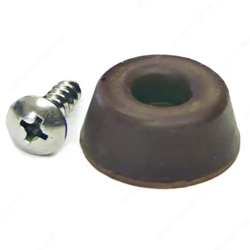 Screw-On Rubber Bumpers Brown
