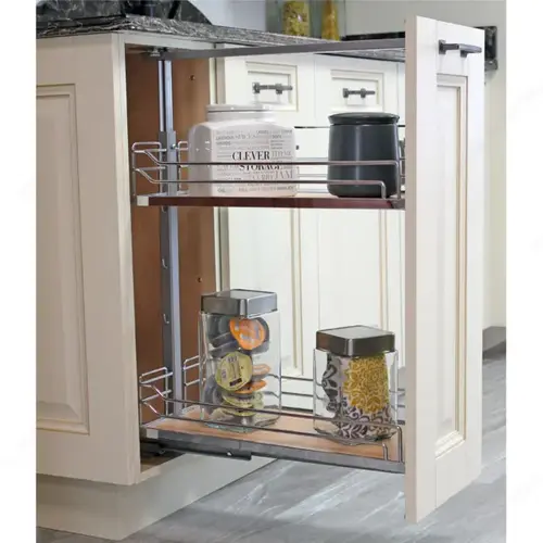 Base Pull-Out II Unit Chrome and White